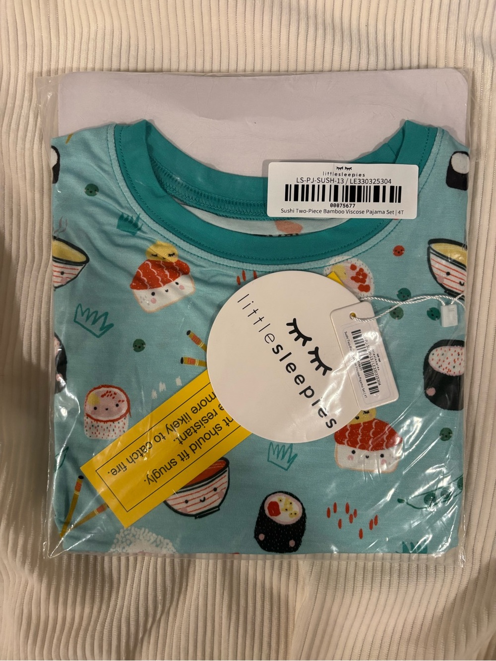 NEW 4T Sushi Little sleepies set